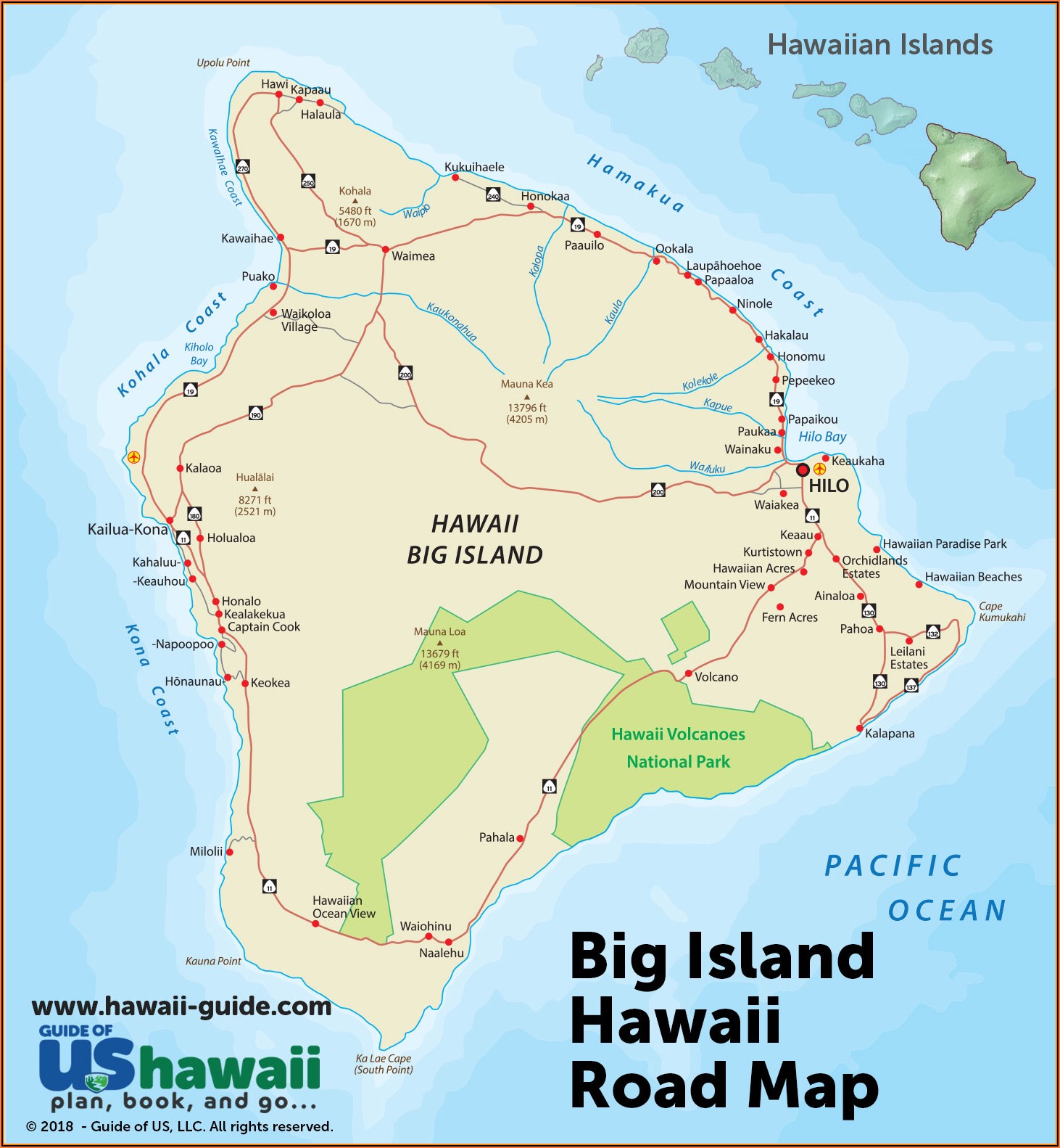 Map Of Kailua Kona Hotels