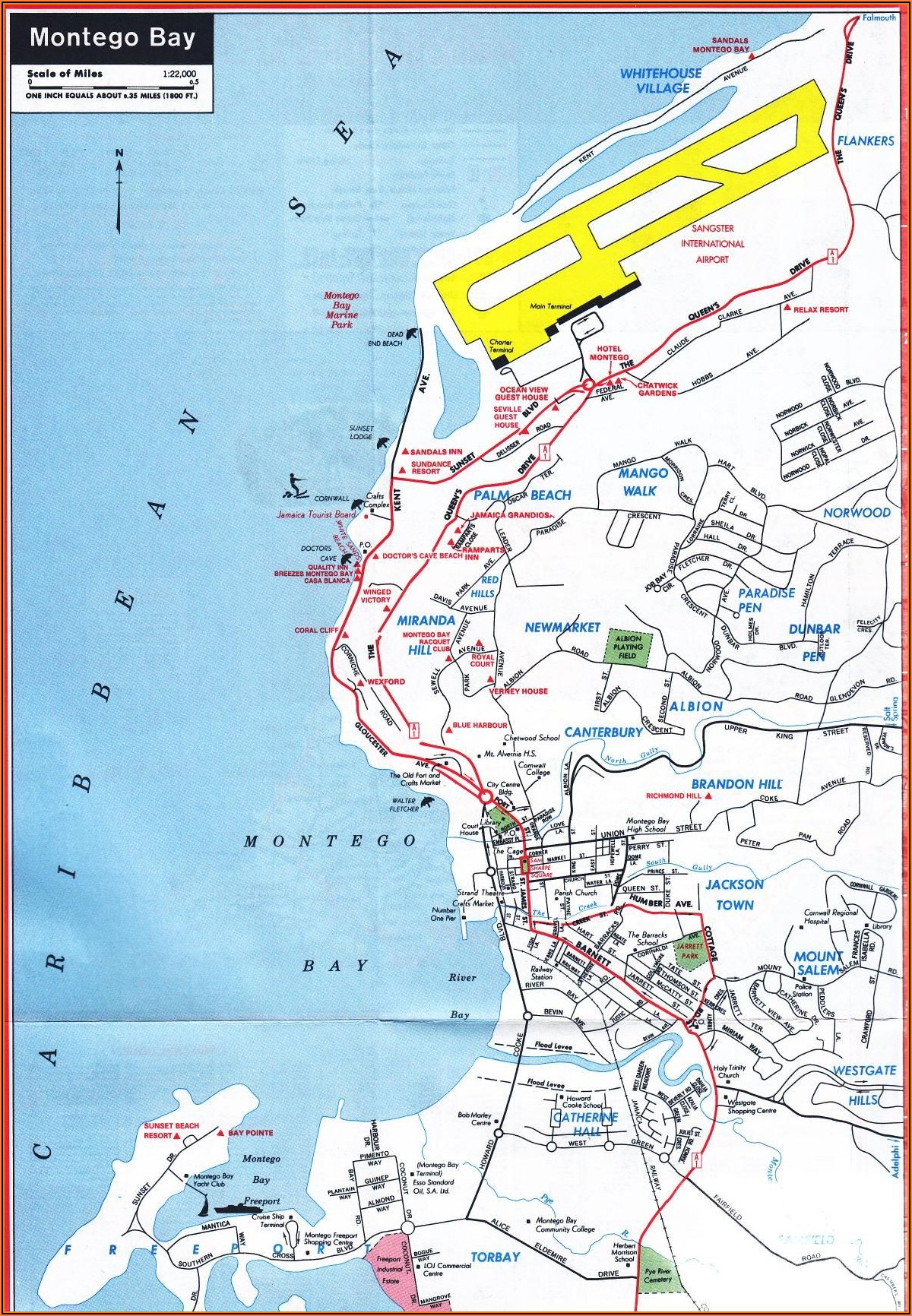 Montego Bay Hotels Map