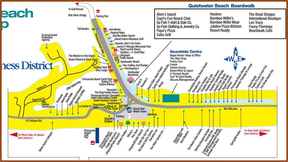 Myrtle Beach Boardwalk Hotels Map