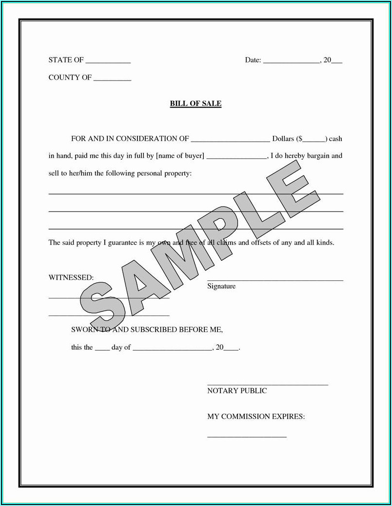 Notary Acknowledgement Form Texas