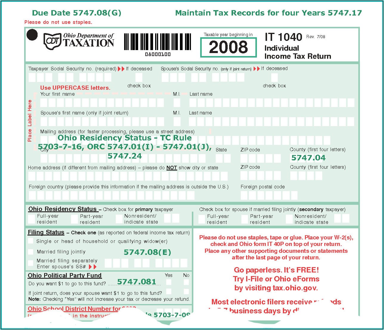 Ohio.gov Tax Forms