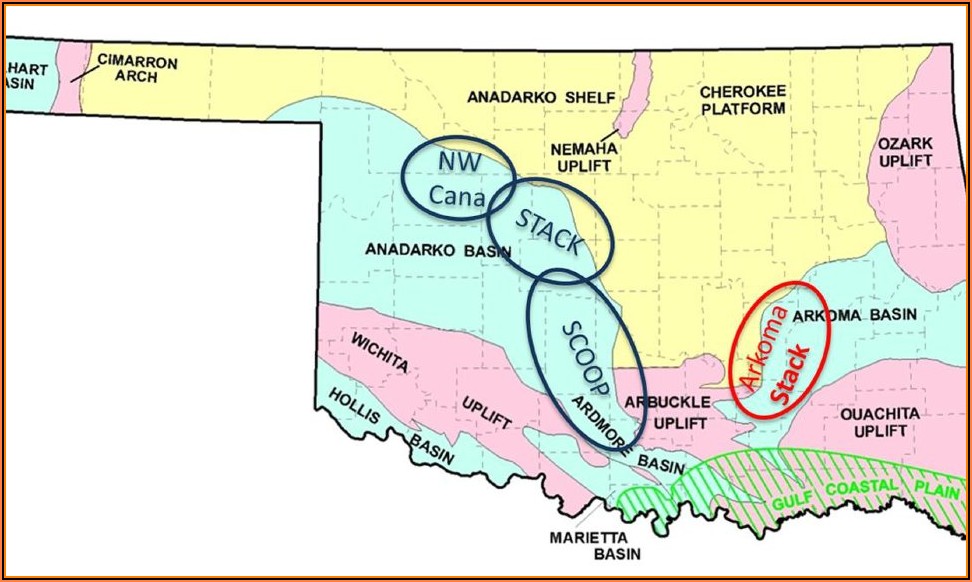 Oklahoma Oil And Gas Production Map