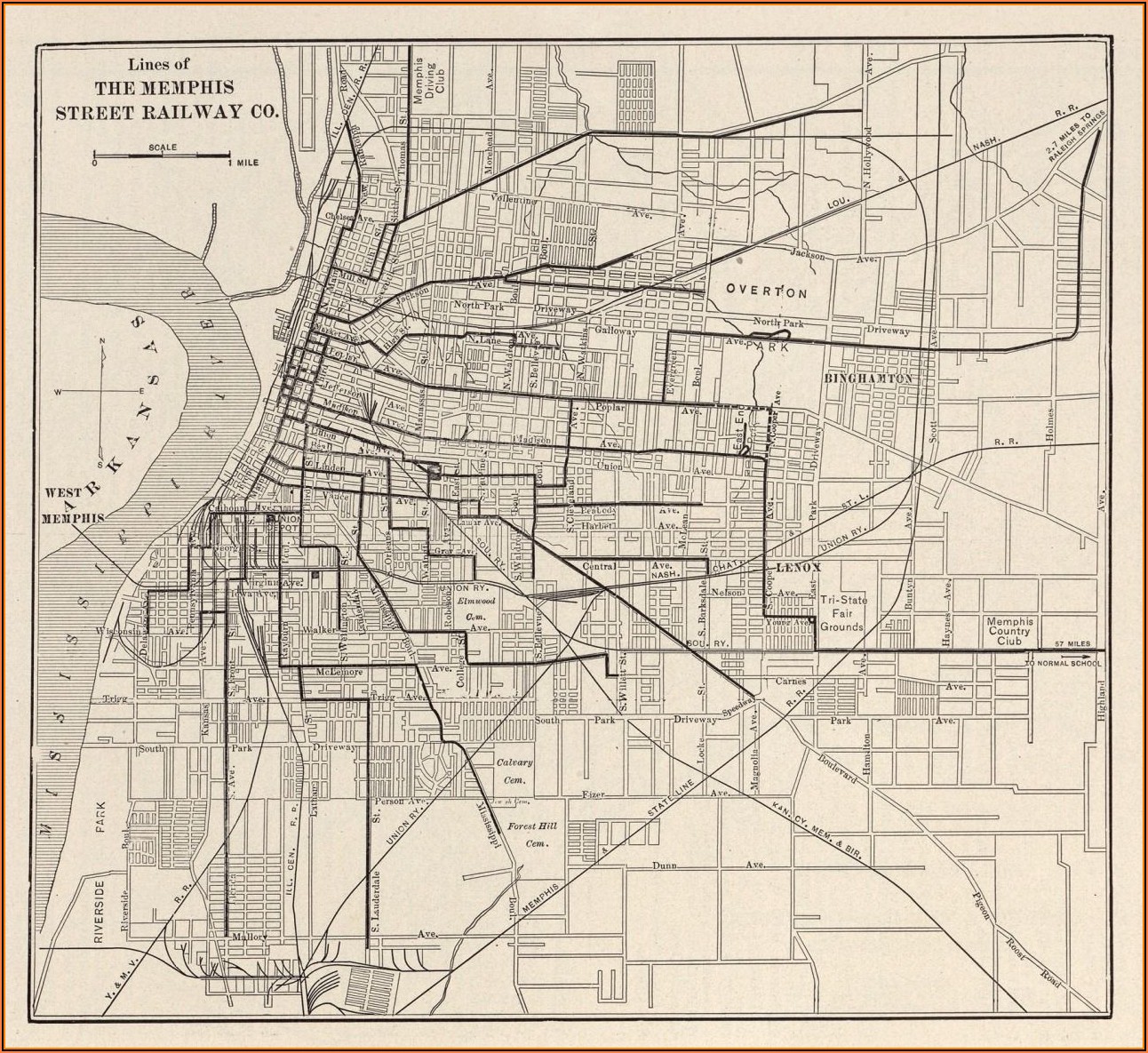 Old Maps Of Memphis Tn