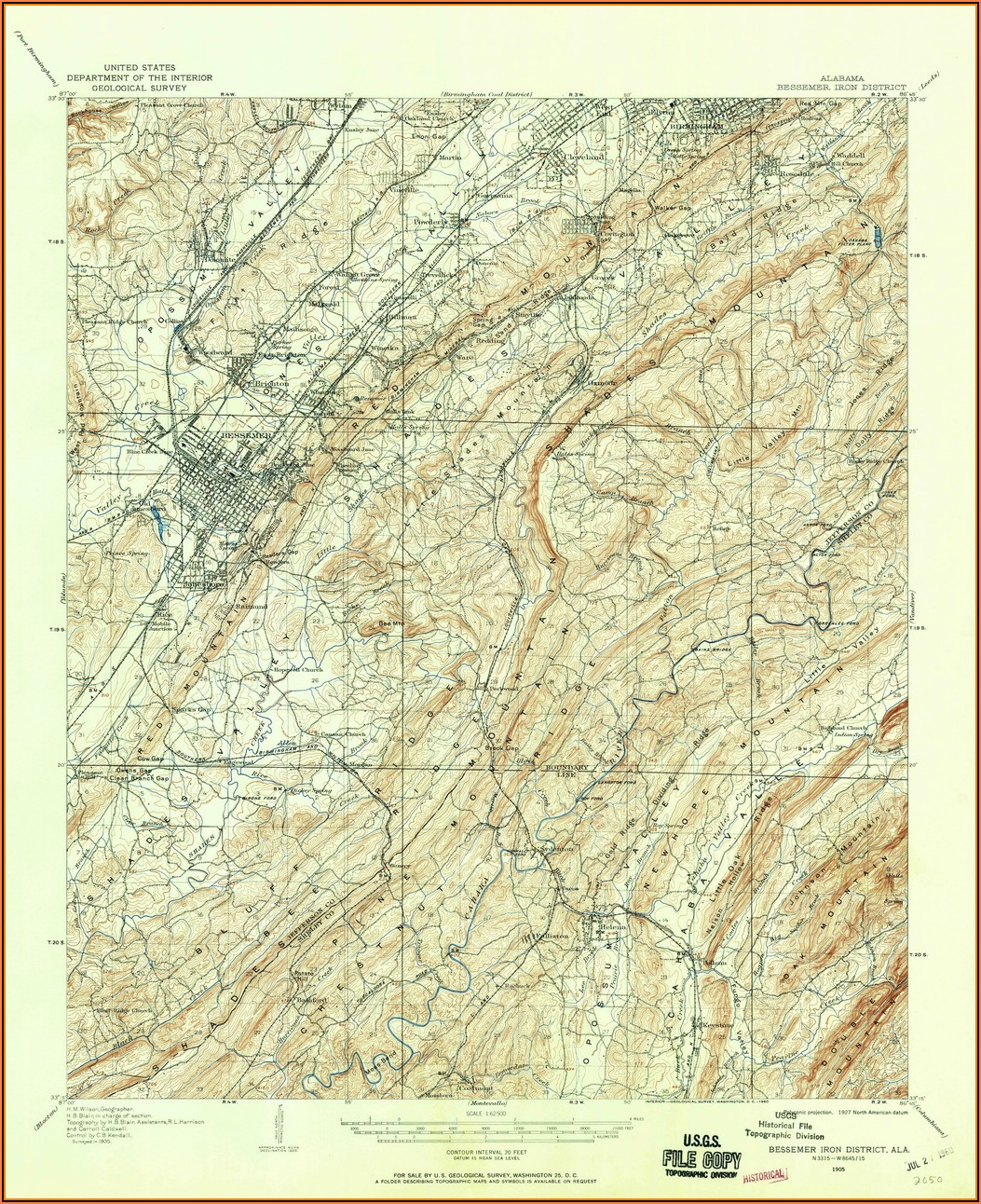 Old Topo Maps Alabama