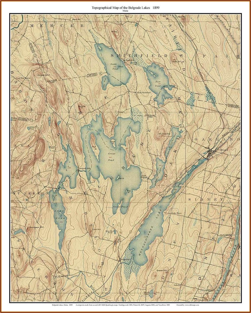 Old Topo Maps Maine