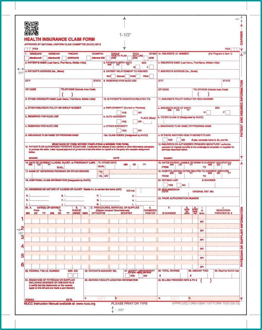 Practice Filling Out Cms 1500 Forms