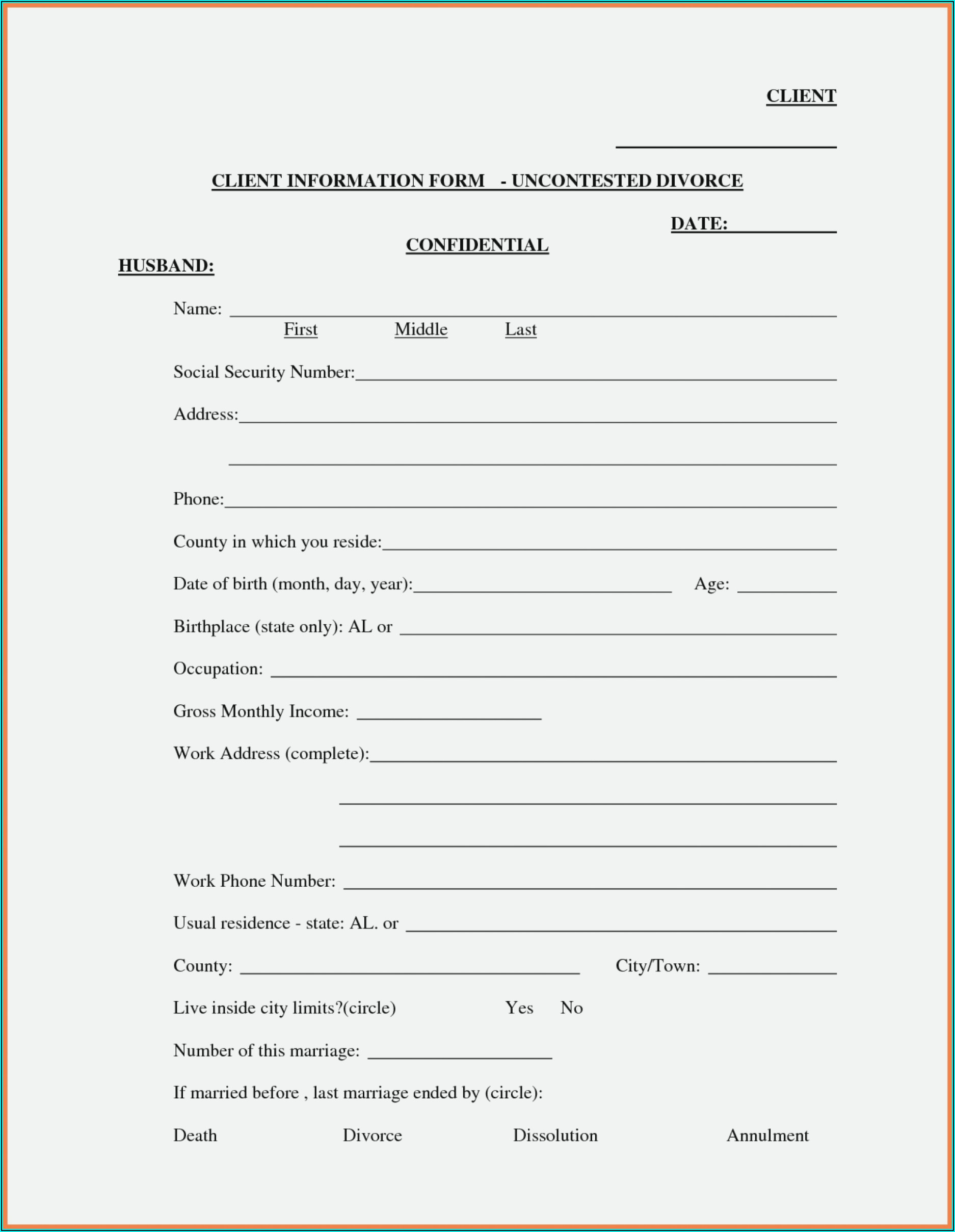 State Of Texas Annulment Forms