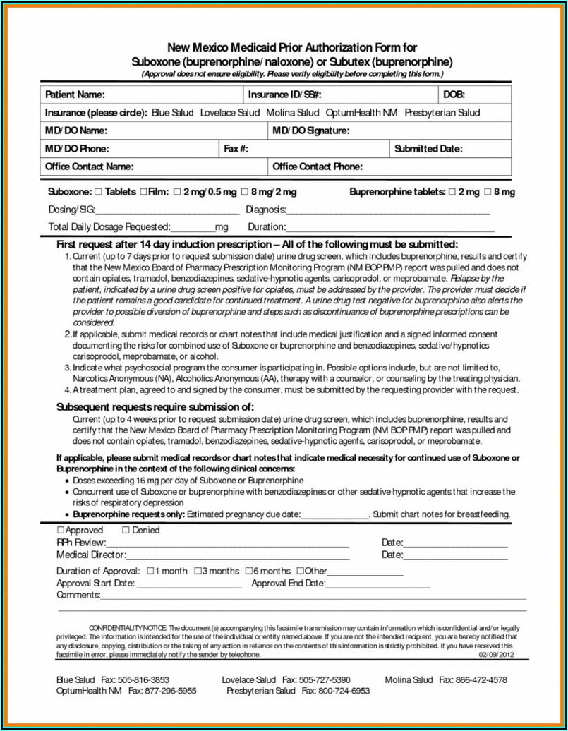 Virginia Medicaid Prior Authorization Forms - Form ...
