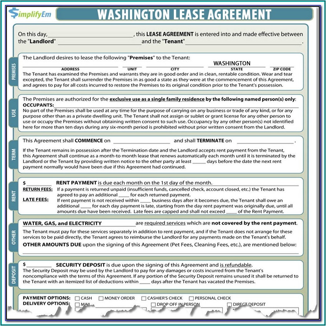 Washington State Eviction Forms