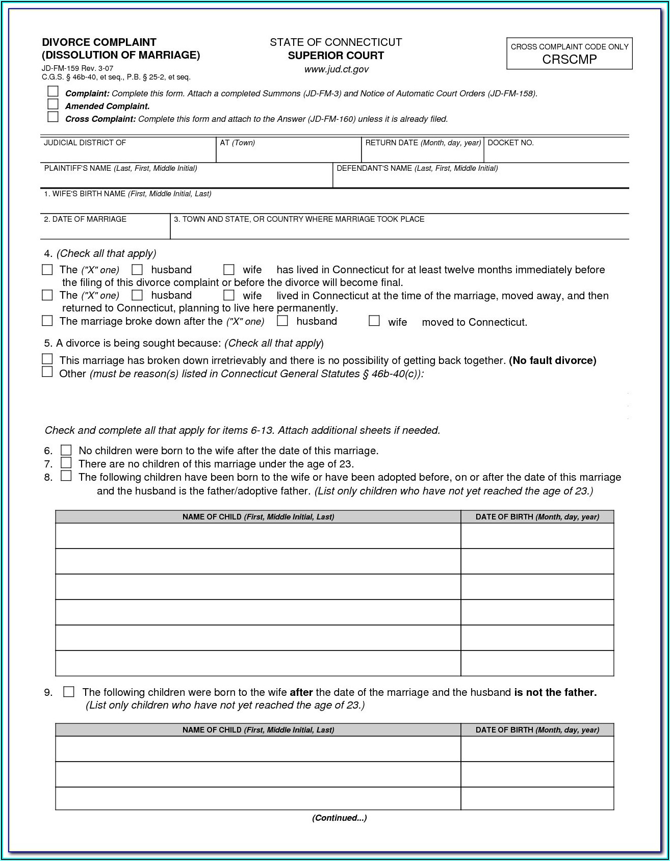 Washington State Uncontested Divorce Forms
