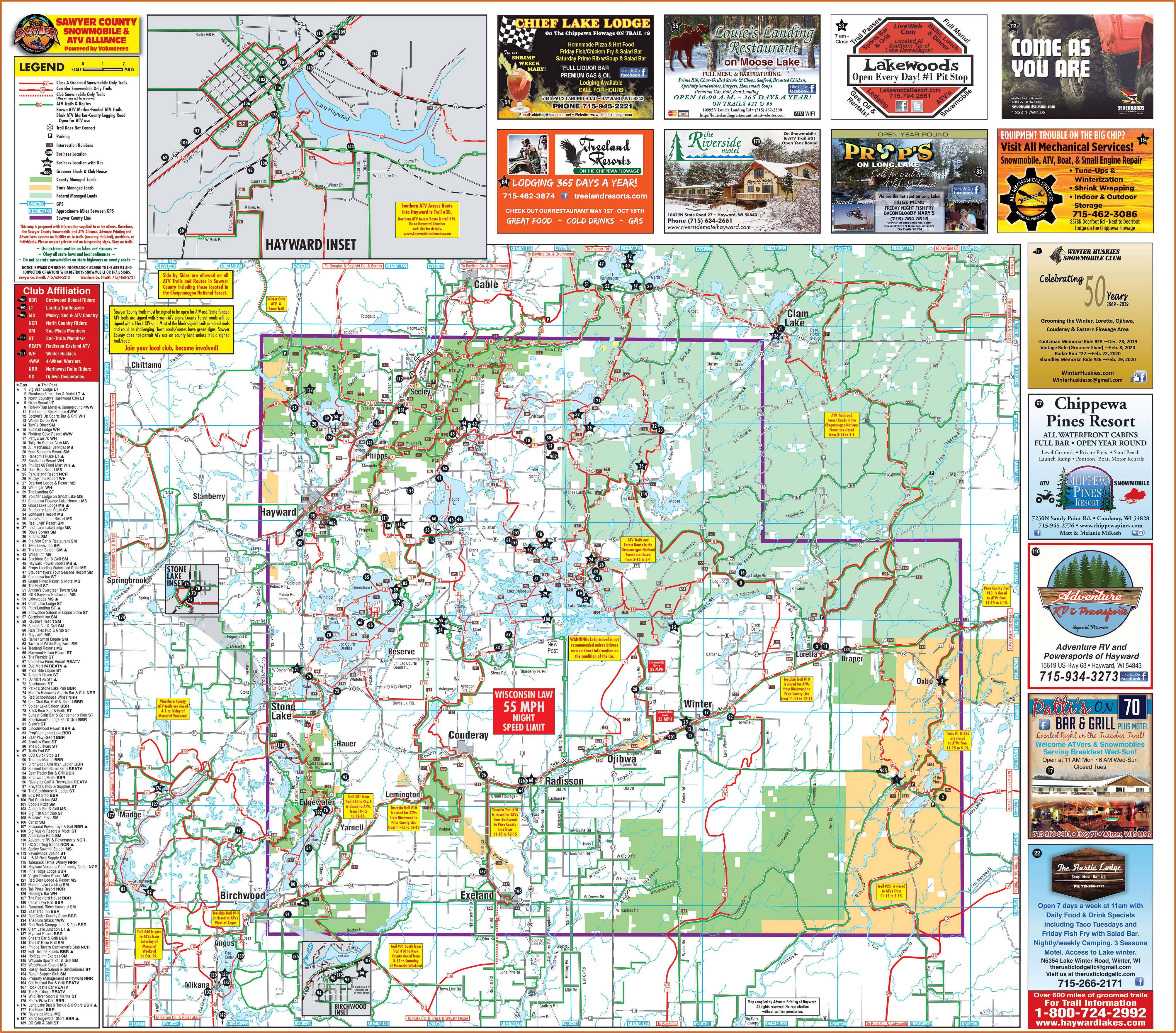 Wisconsin Snowmobile Maps Gps
