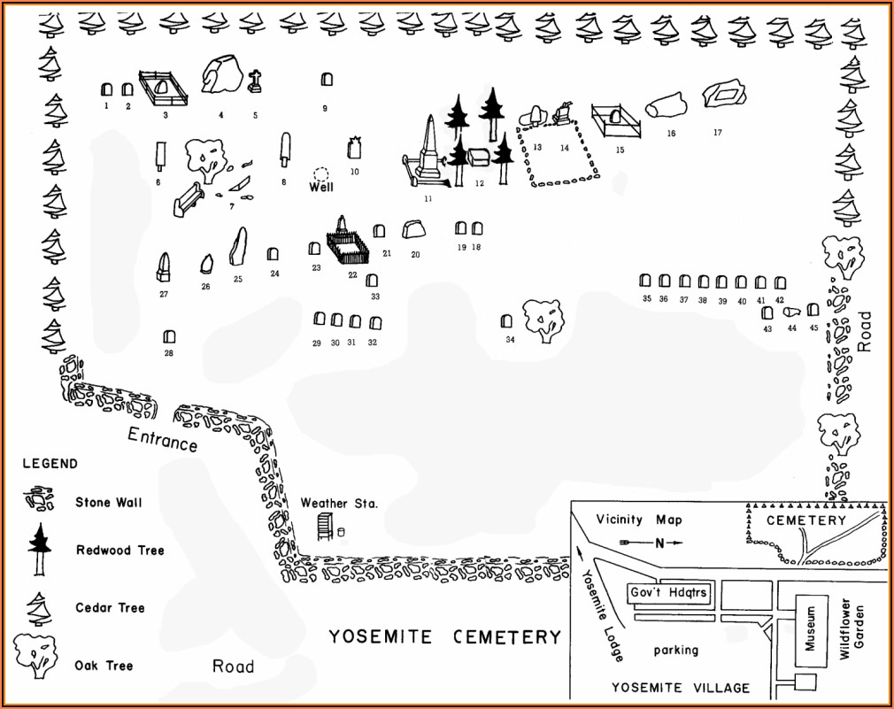 Yosemite Map Lodging