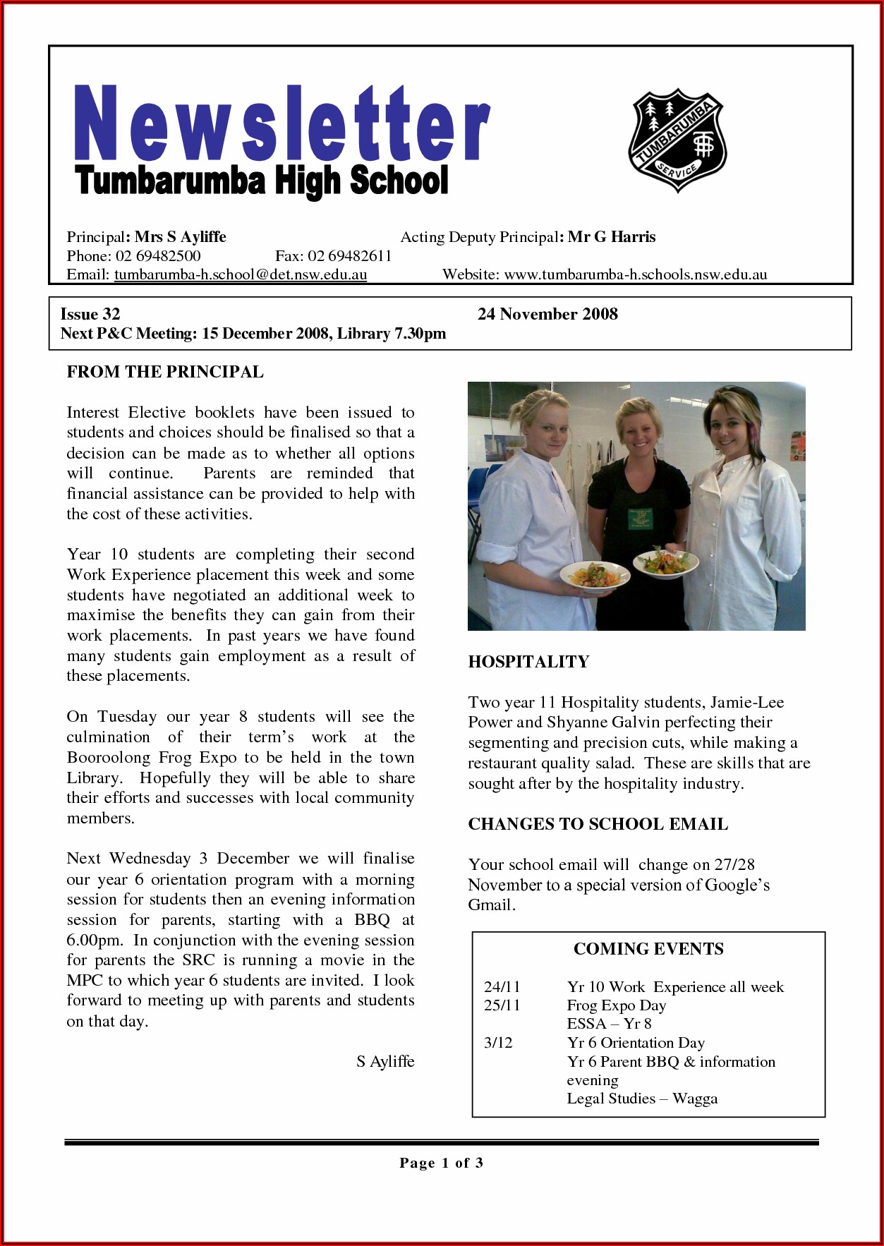 Youth Ministry Parent Newsletter Template