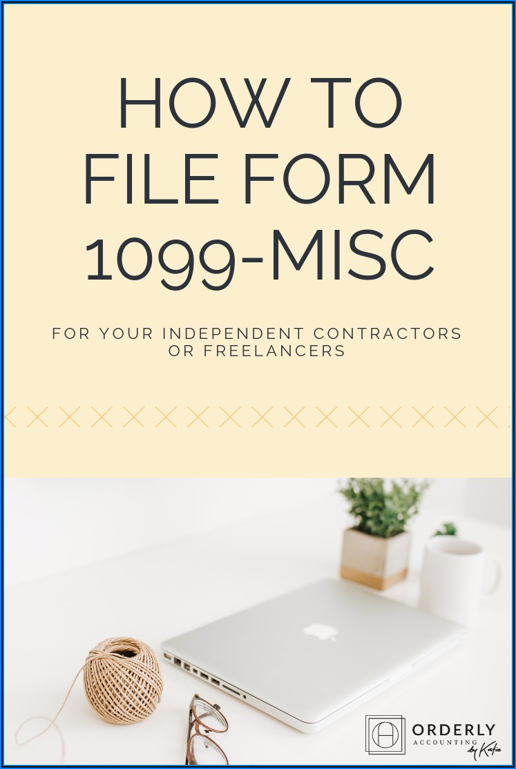1099 Misc Form For Independent Contractors