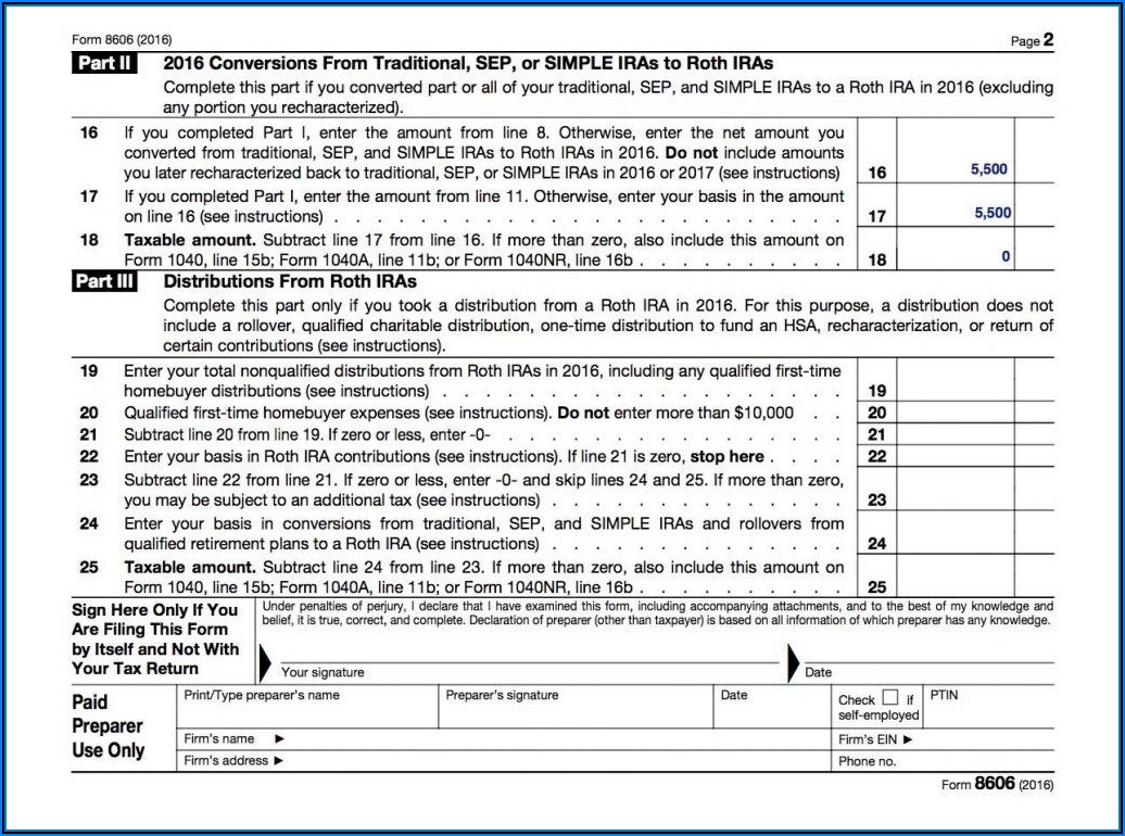 401k Conversion To Roth Ira Tax Form