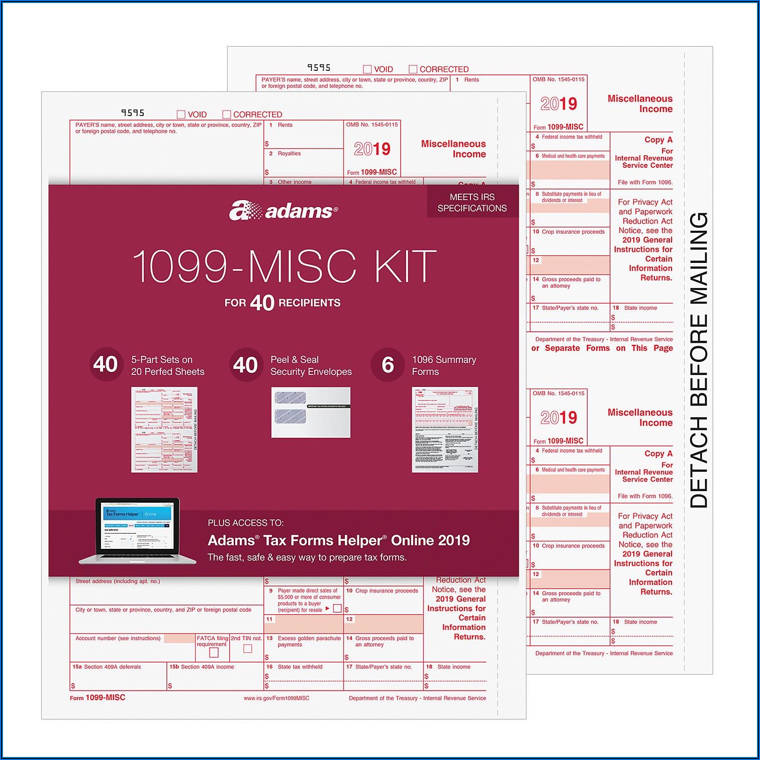 Adams 1099 Misc Forms Kit