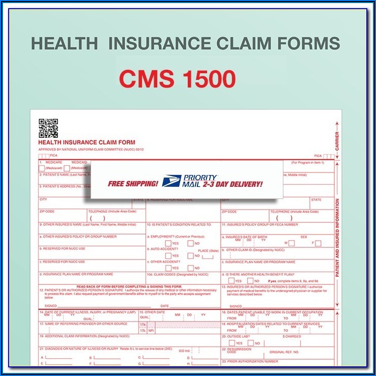 Free Cms 1500 Fillable Form