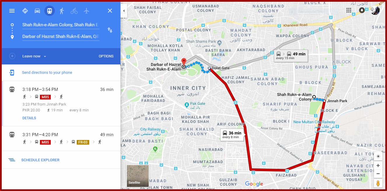 Google Maps And Routes