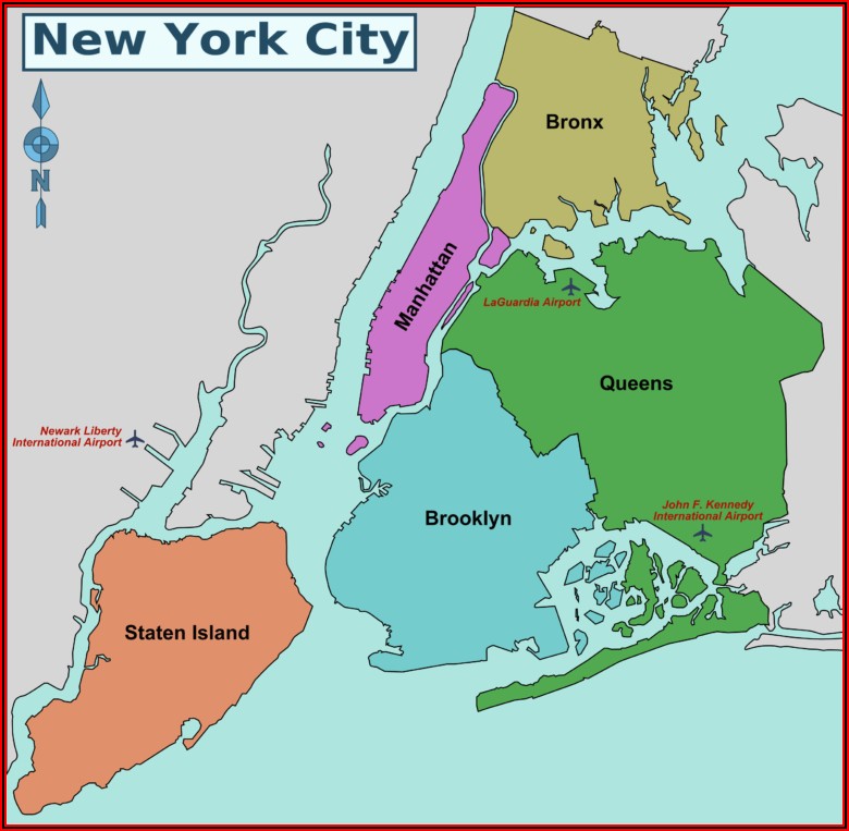 Map Of Nyc Boroughs And Neighborhoods