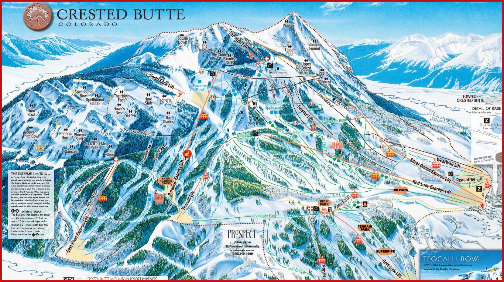 Mt Crested Butte Lodging Map