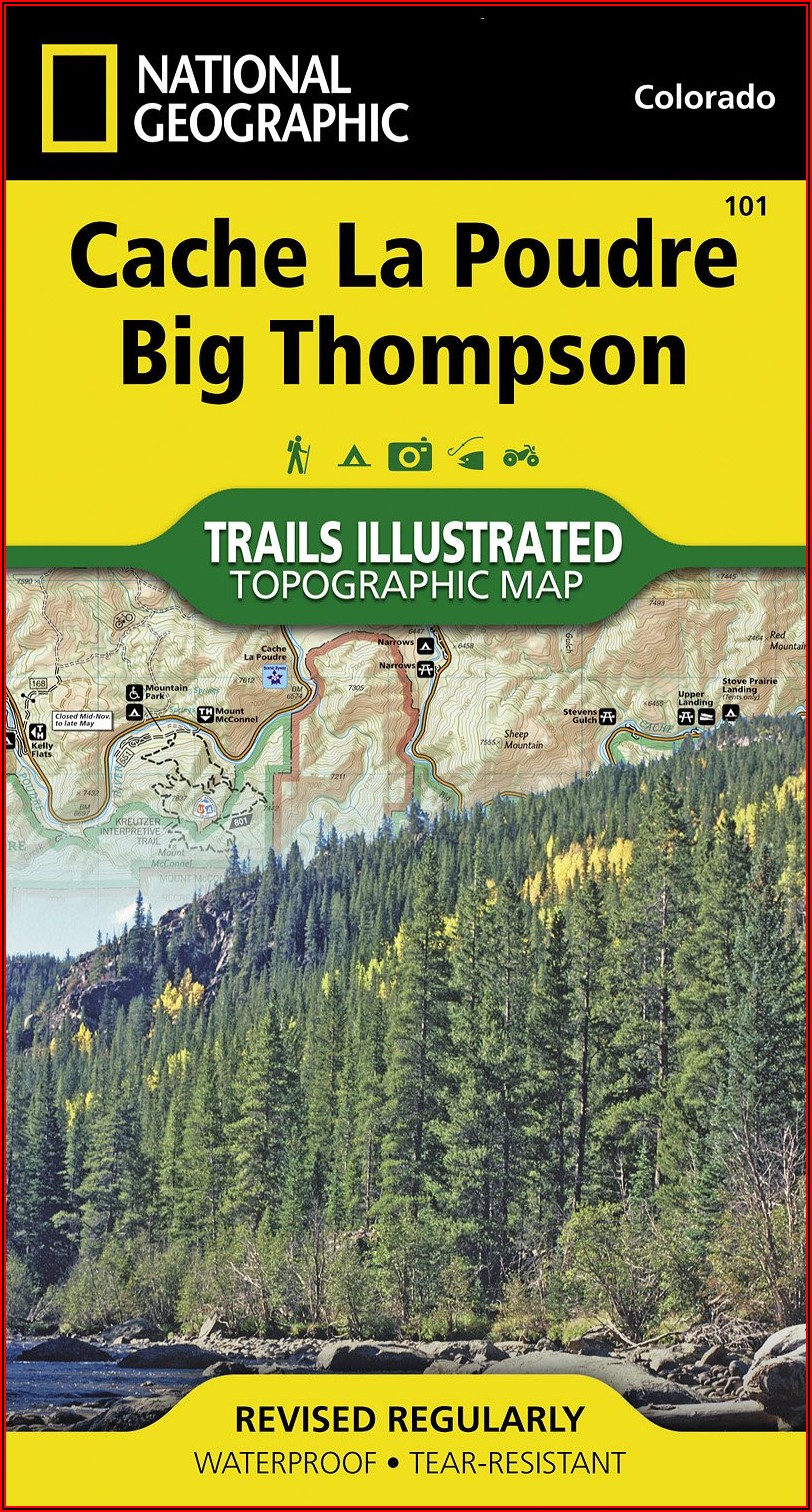 National Geographic Trails Illustrated Maps Colorado