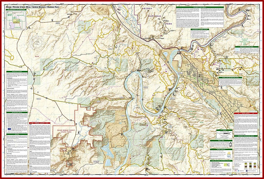 National Geographic Trails Illustrated Maps Utah