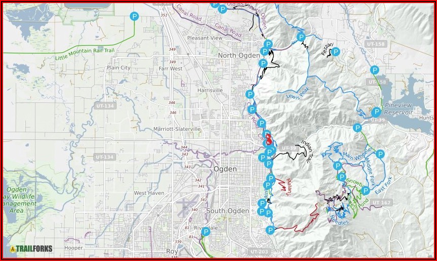 Ogden Utah Hiking Maps