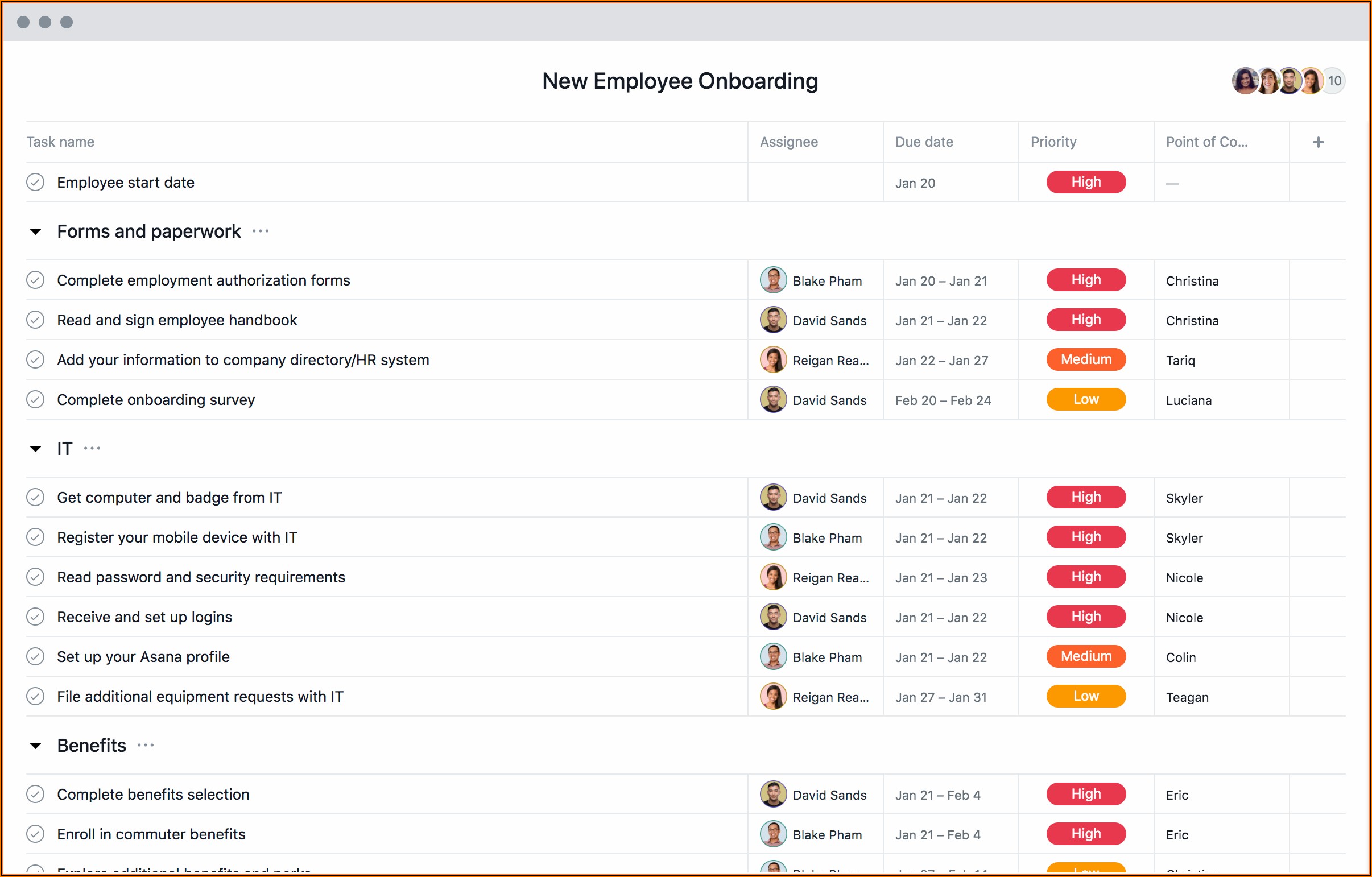 Onboarding Process For New Hires Template