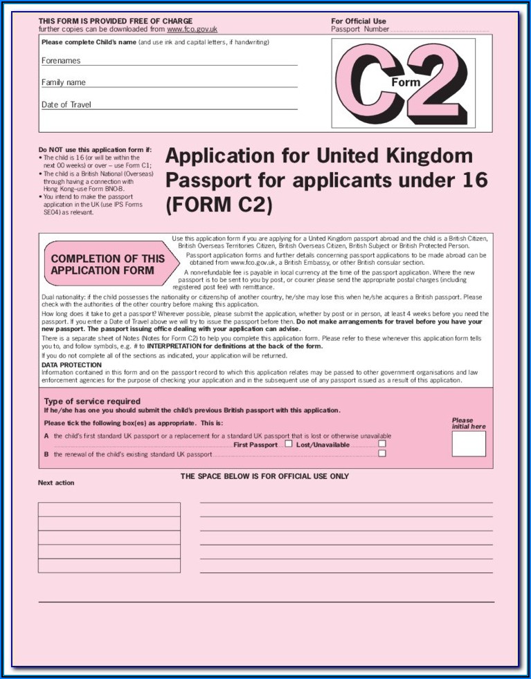 Passport Renewal Forms Online