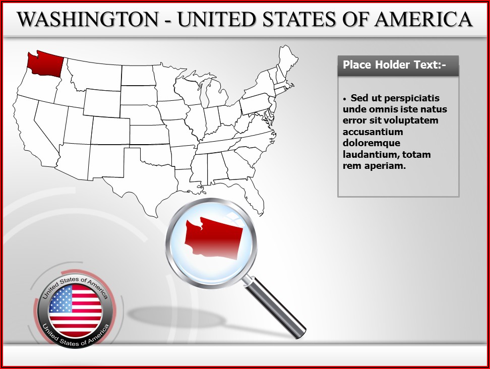 Powerpoint Map Of Usa Template