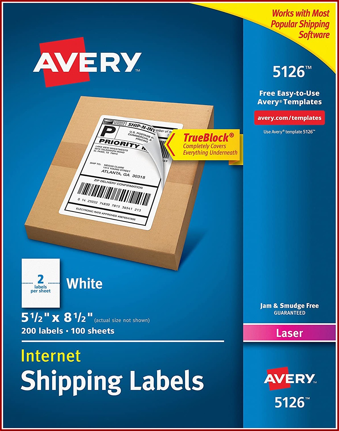 Avery Half Sheet Labels Template