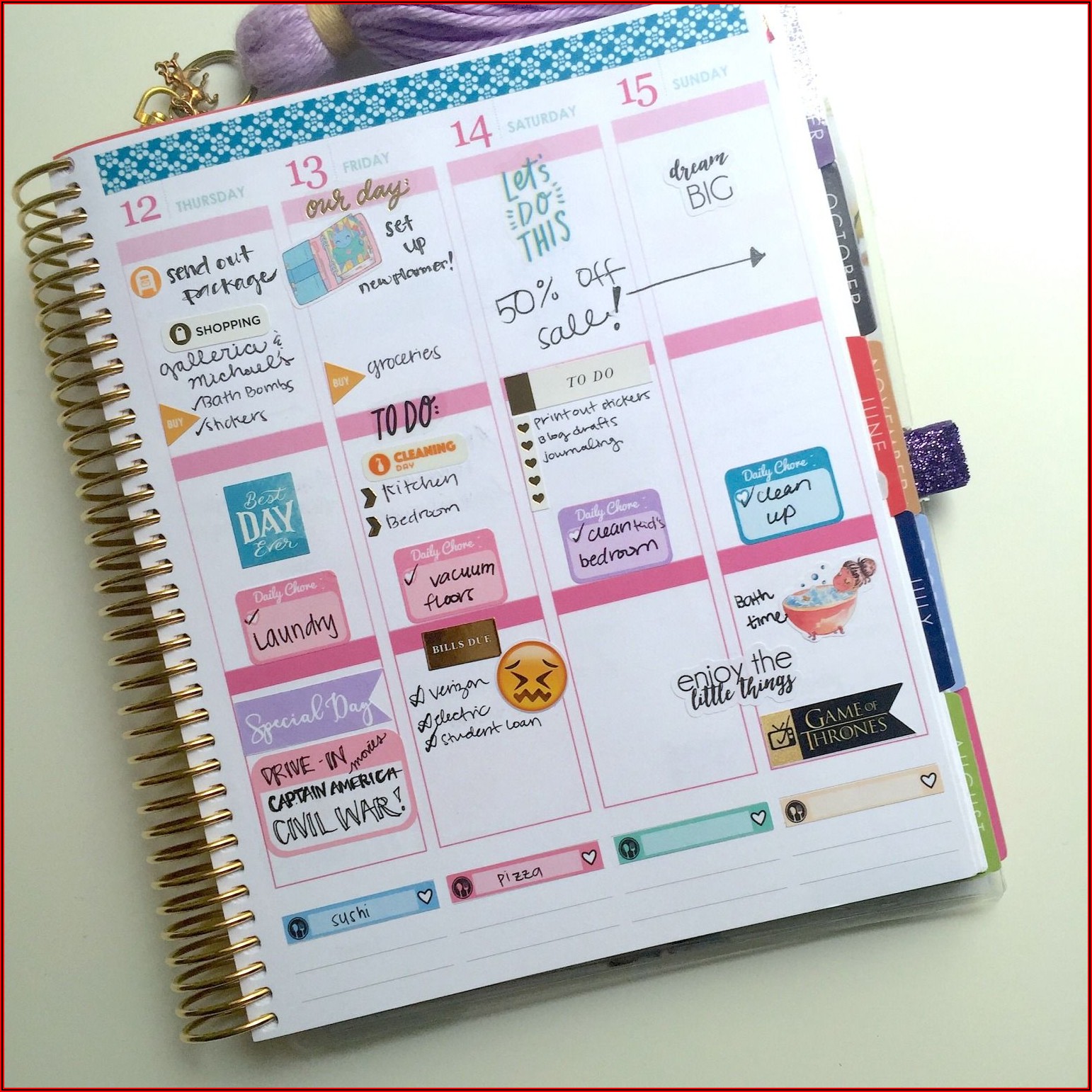 Avery Planner Stickers Template