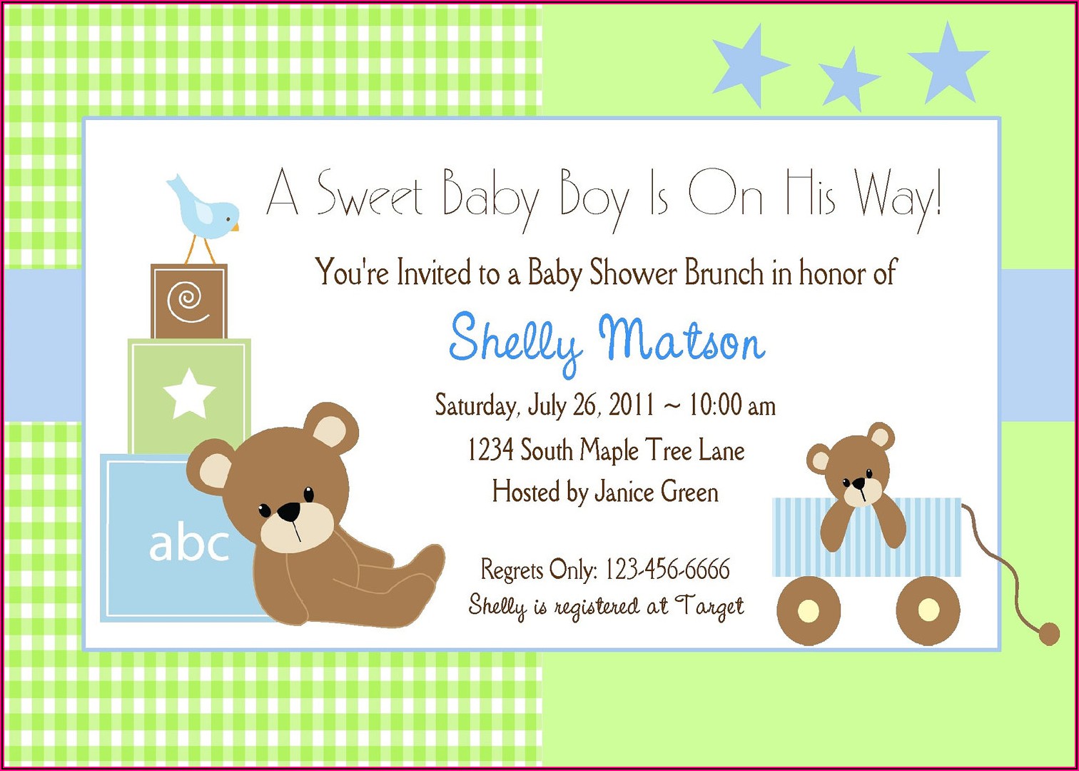 Baby Boy Baby Shower Invitations Templates Free