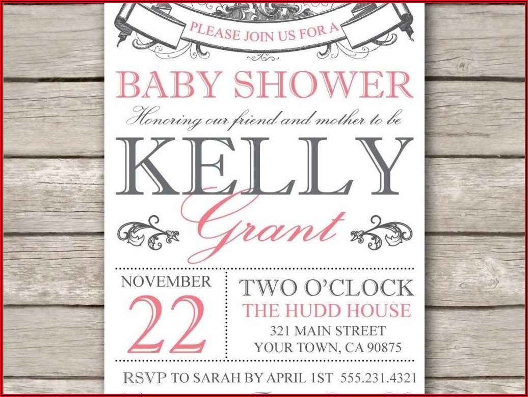 Baby Shower Email Invitation Templates