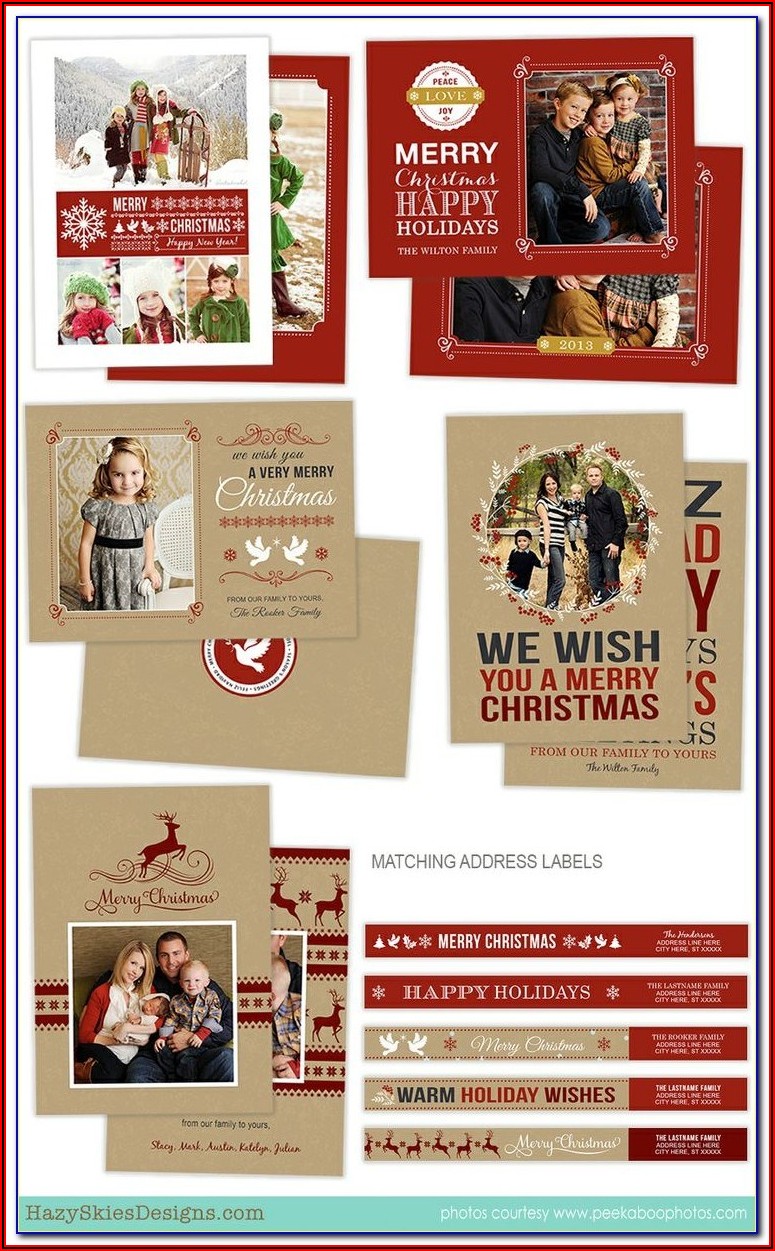 Christmas Card Templates Insert Faces