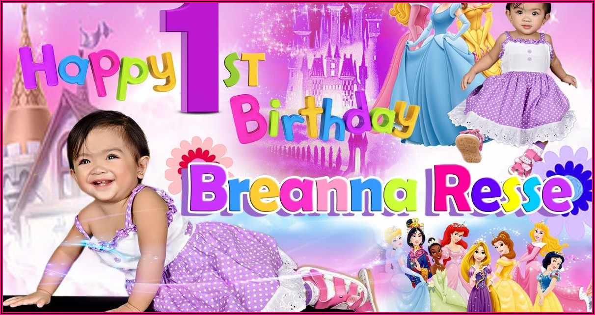 Disney Princess Birthday Template