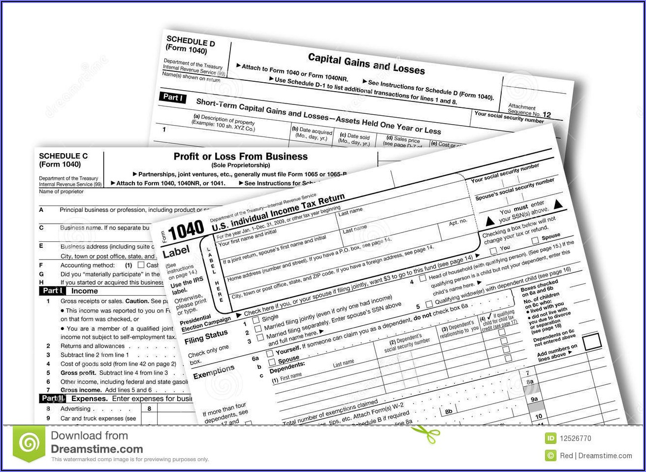 Federal Tax Forms 1040a