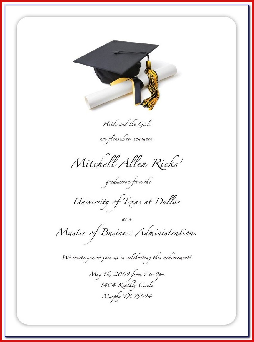 Free Graduation Invitation Templates For Photoshop