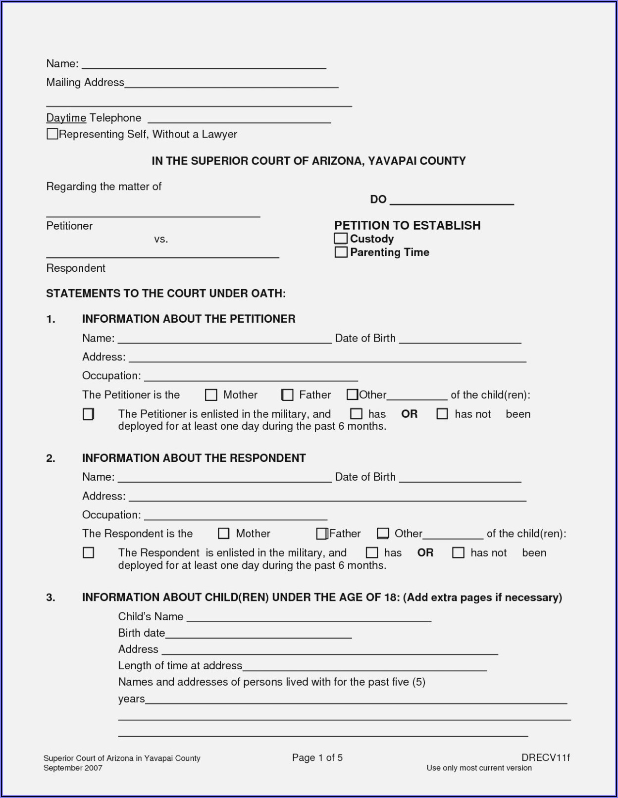 Free Legal Guardianship Forms For A Child In Florida