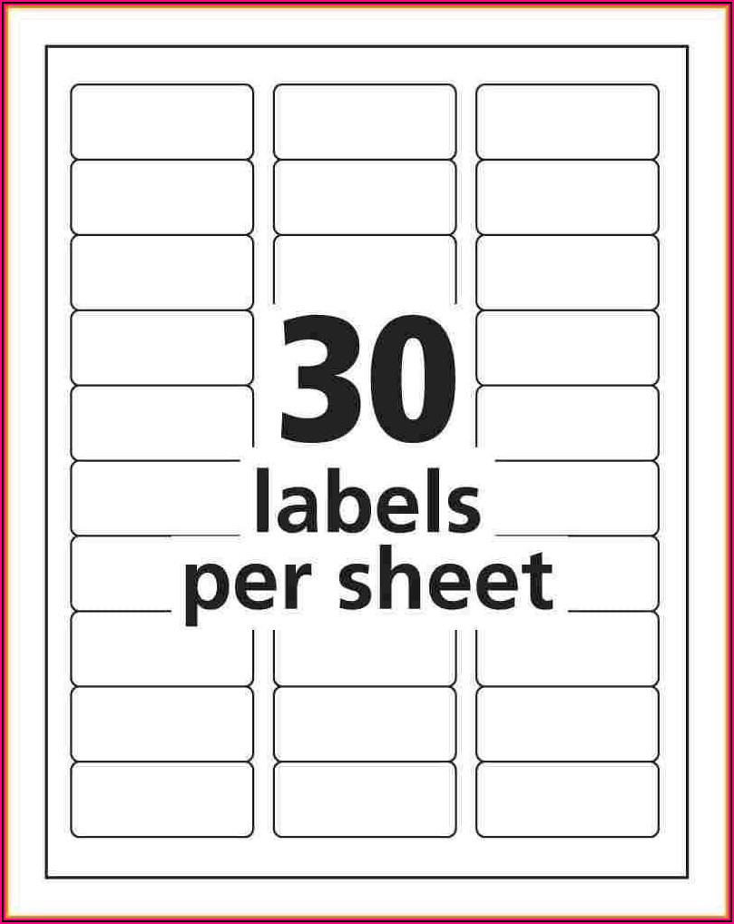 Free Mailing Label Templates 30 Per Sheet