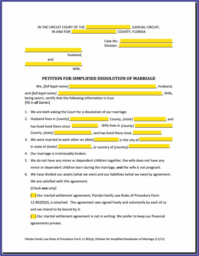 How To Fill Out Uncontested Divorce Forms