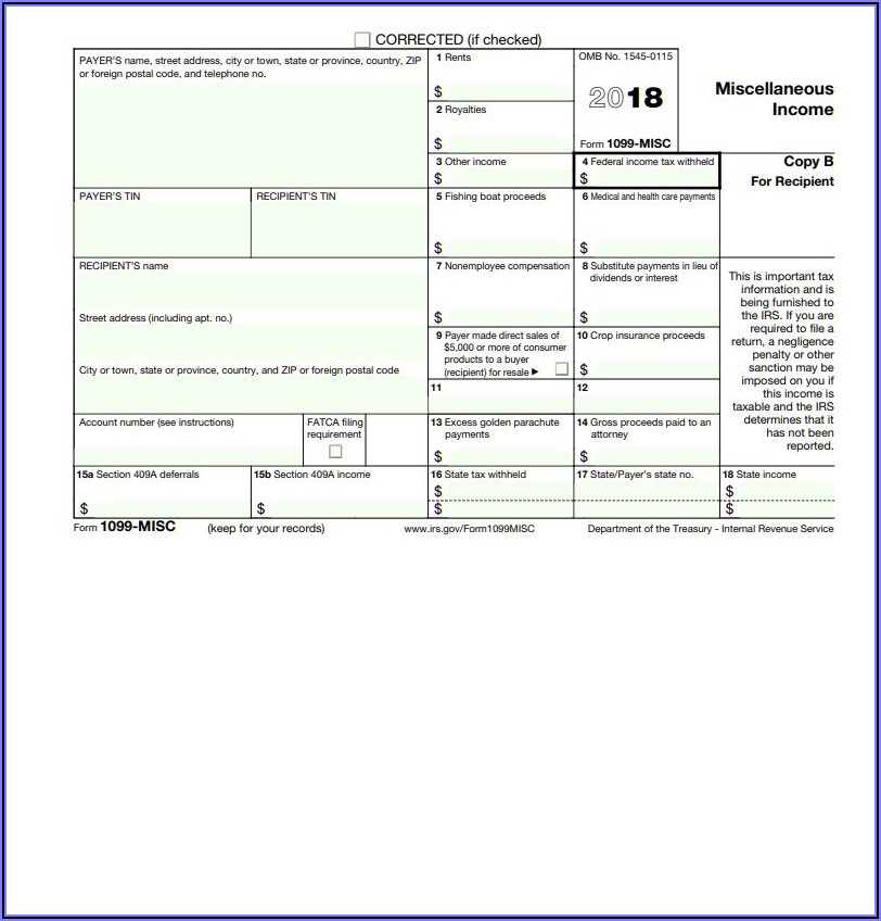 Irs.gov Form 1099 Misc 2018