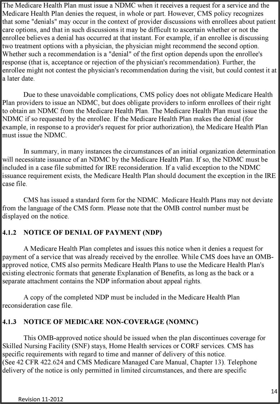 Notice Of Medicare Non Coverage Form For Home Health