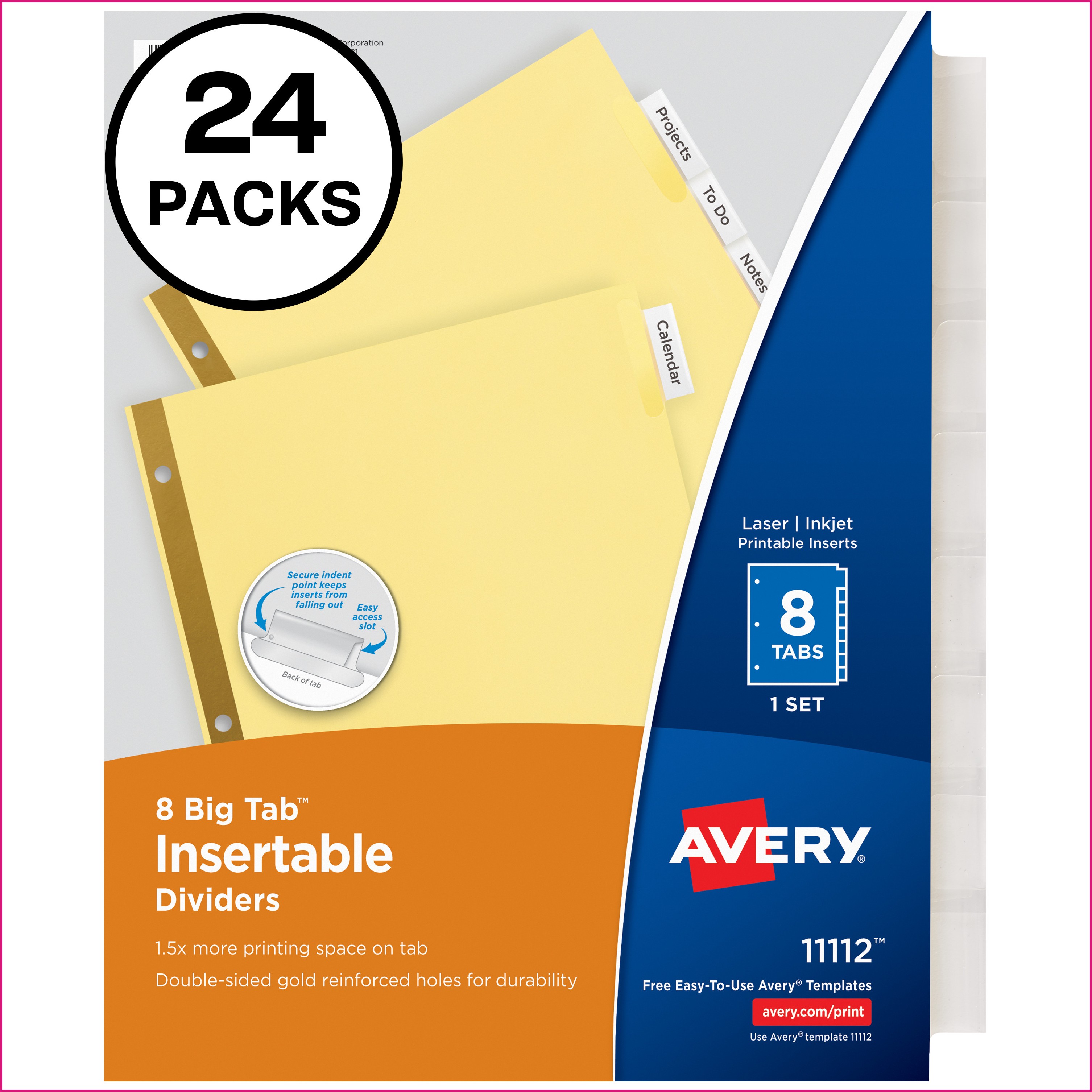 Office Depot Insertable Tab Dividers Template Template 1 Resume
