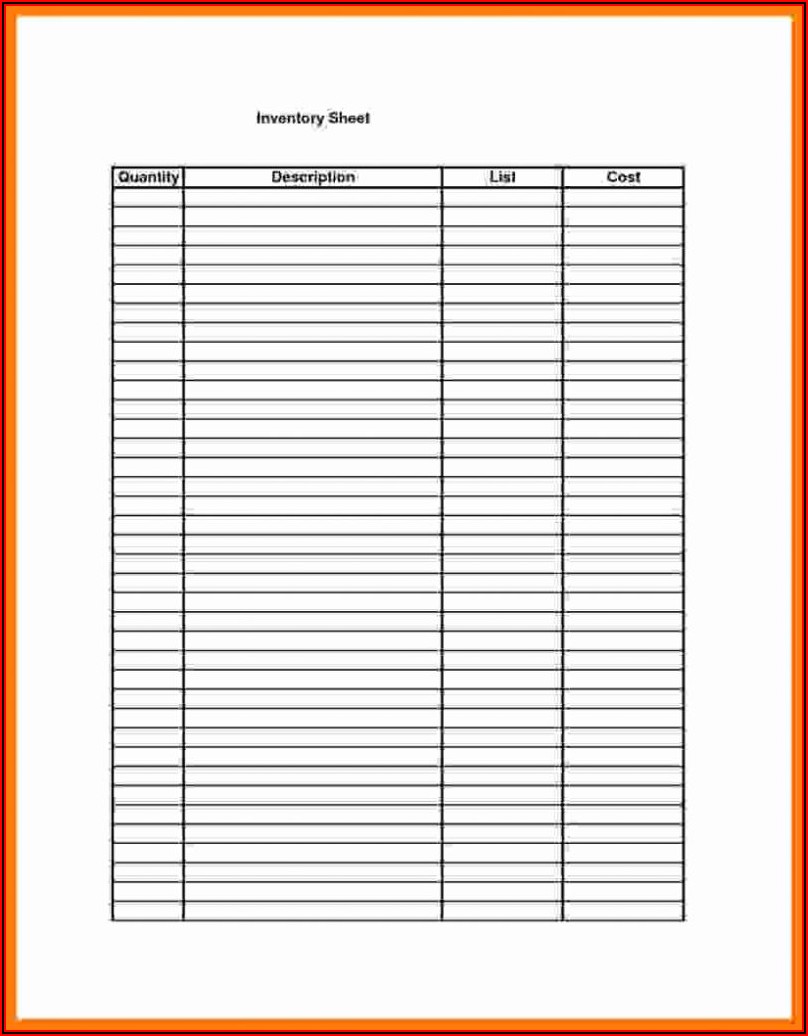 Printable Blank Balance Sheet Template