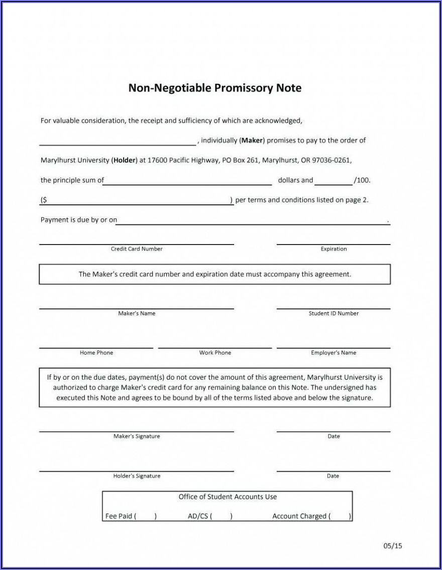 Promissory Note Format Indian Law Doc