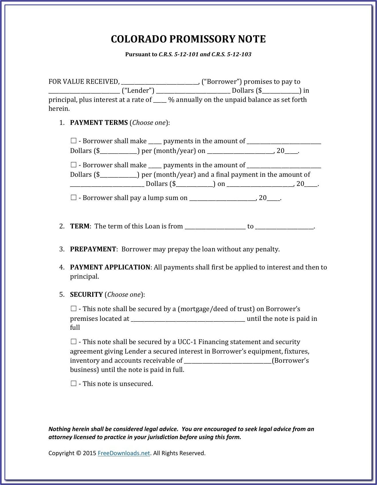 Promissory Note Sample Format For Tuition Fee