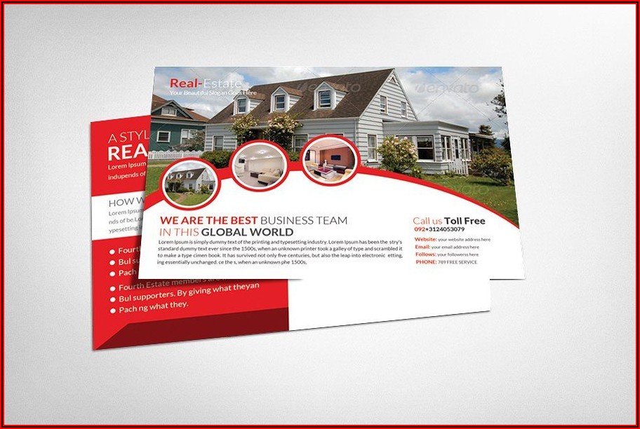 Real Estate Marketing Postcard Templates