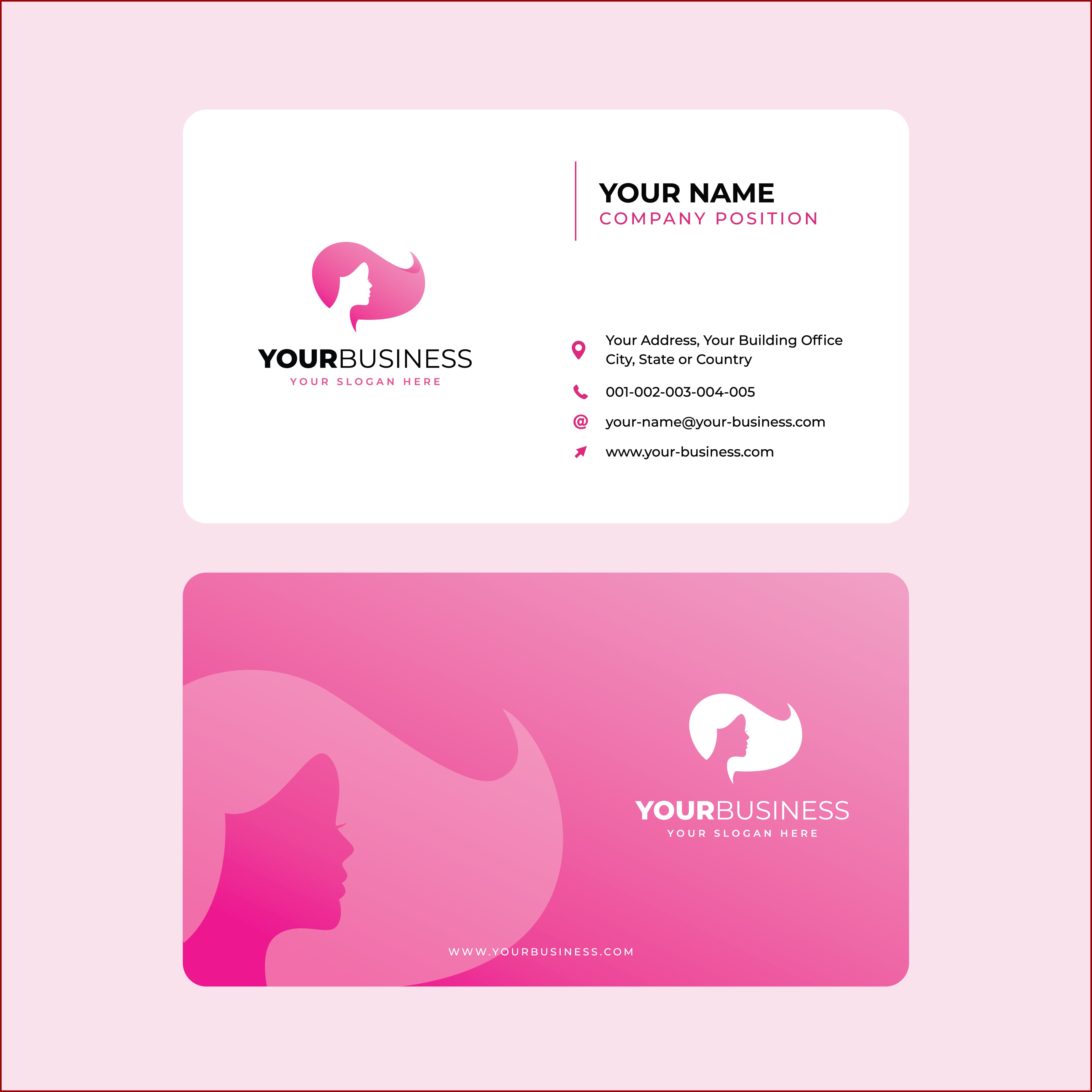 Salon Business Card Template Free Download