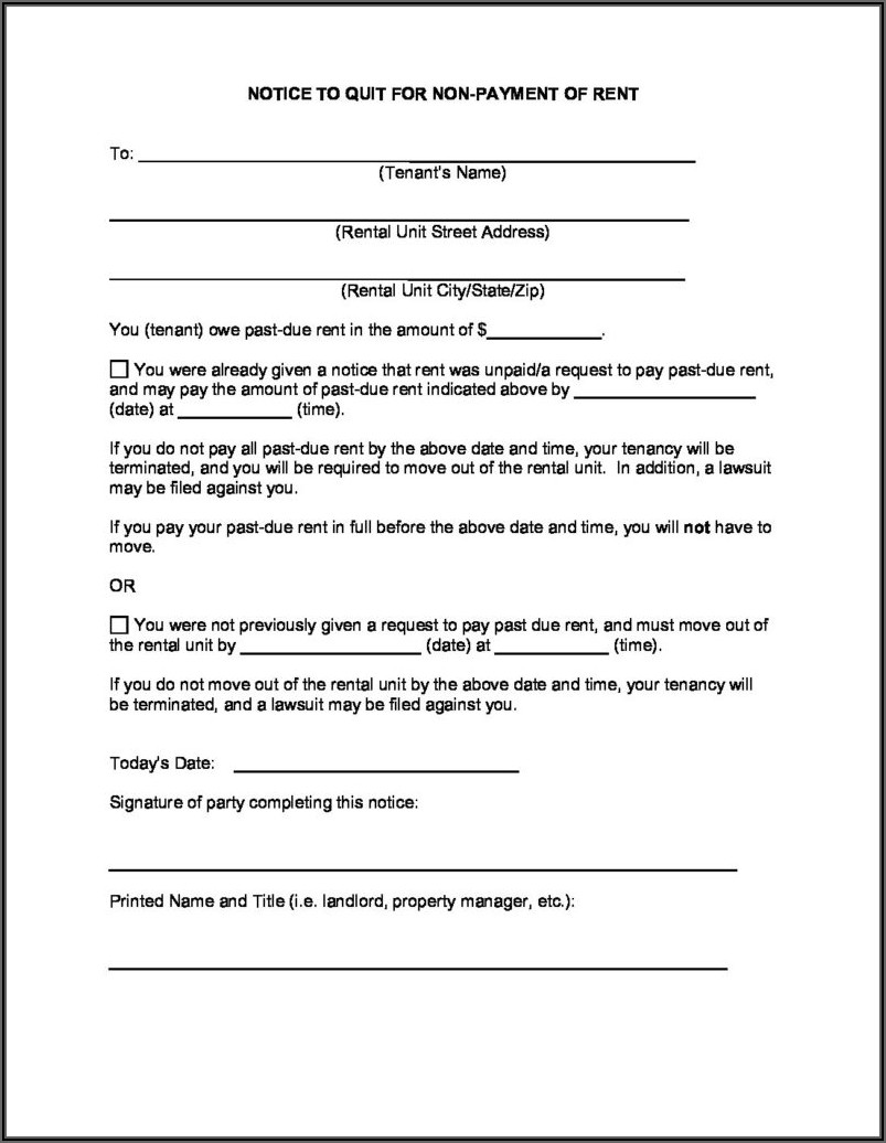 Texas Eviction Notice Form Free